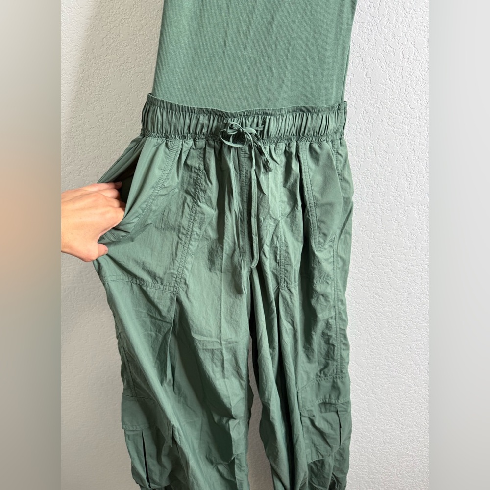 Anthropologie Olive Green Utility Jumpsuit - Picture 9 of 16